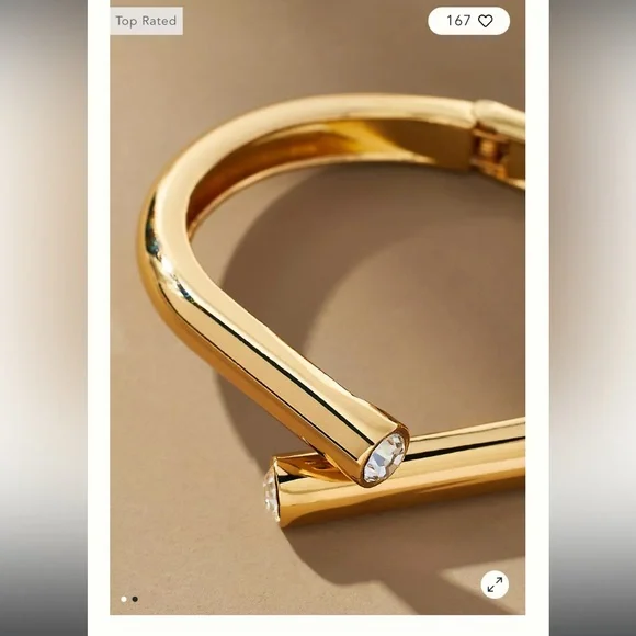 CURVED CUFF BRACELET - Picture 2 of 2